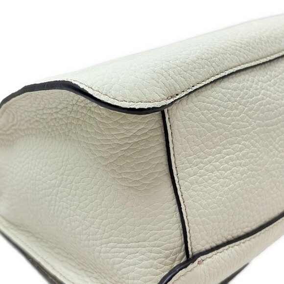 Auth FURLA - Cream Leather Handbag - Picture 10 of 10